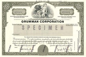 Grumman Corporation - Specimen Stock Certificate